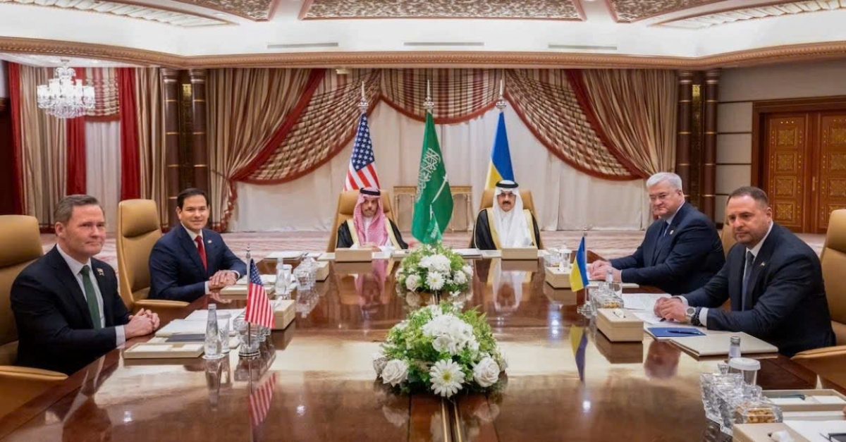 Cuộc họp của phái đoàn Mỹ và Ukraine tại Jeddah, Saudi Arabia. Ảnh: Reuters