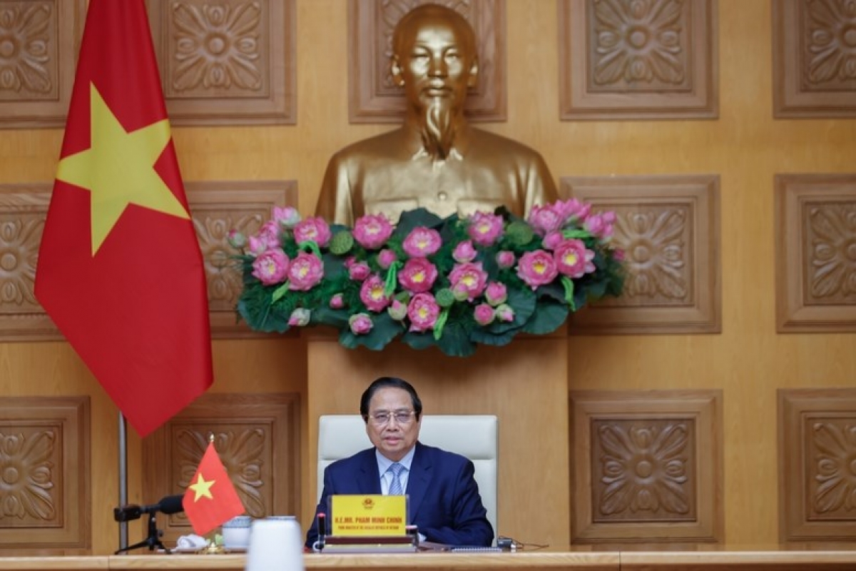 Thủ tướng Phạm Minh Chính tham dự Hội nghị cấp cao trực tuyến về Hành động khí hậu.