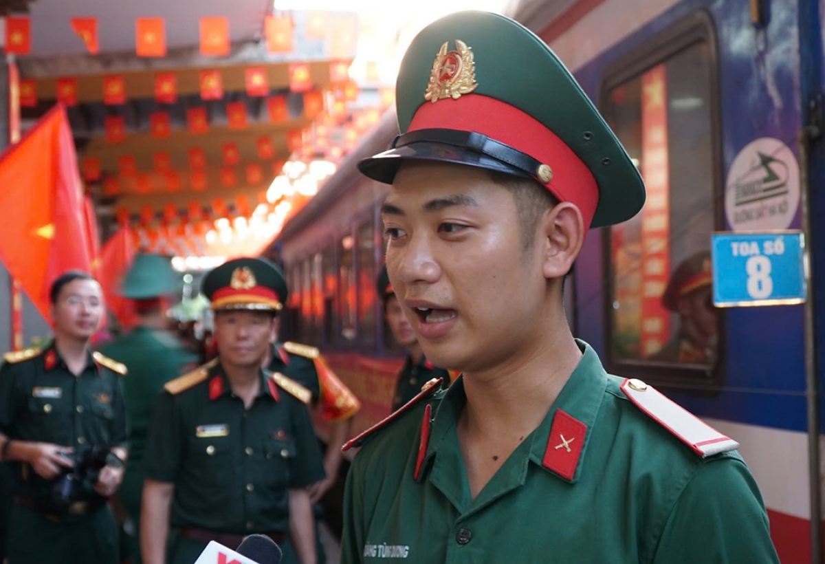 Chiến sĩ Hoàng Tùng Dương, đoàn Nghi lễ Quân đội, Bộ Tổng tham mưu Quân đội NDVN