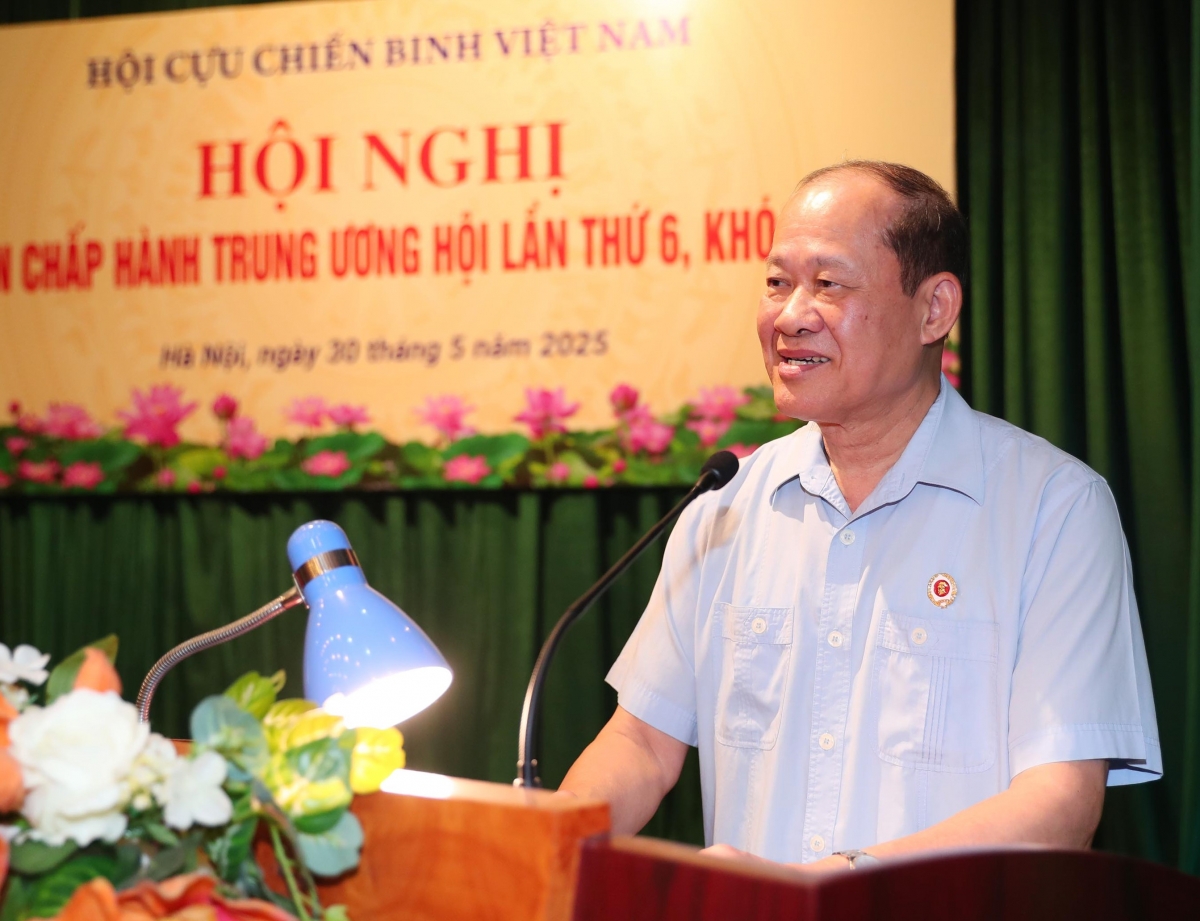 Thượng tướng Bế Xuân Trường, Chủ tịch Hội Cựu Chiến binh Việt Nam phát biểu