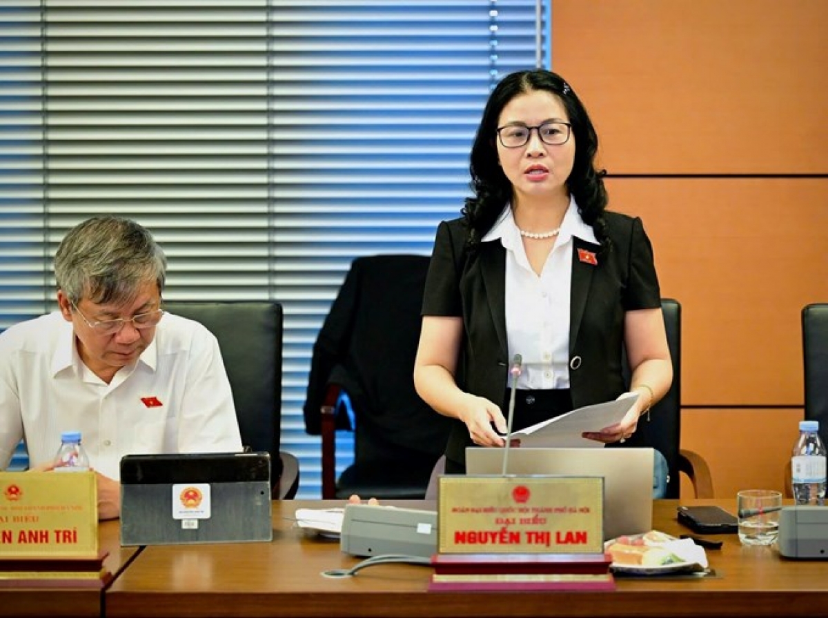 Đại biểu Nguyễn Thị Lan, đoàn thành phố Hà Nội