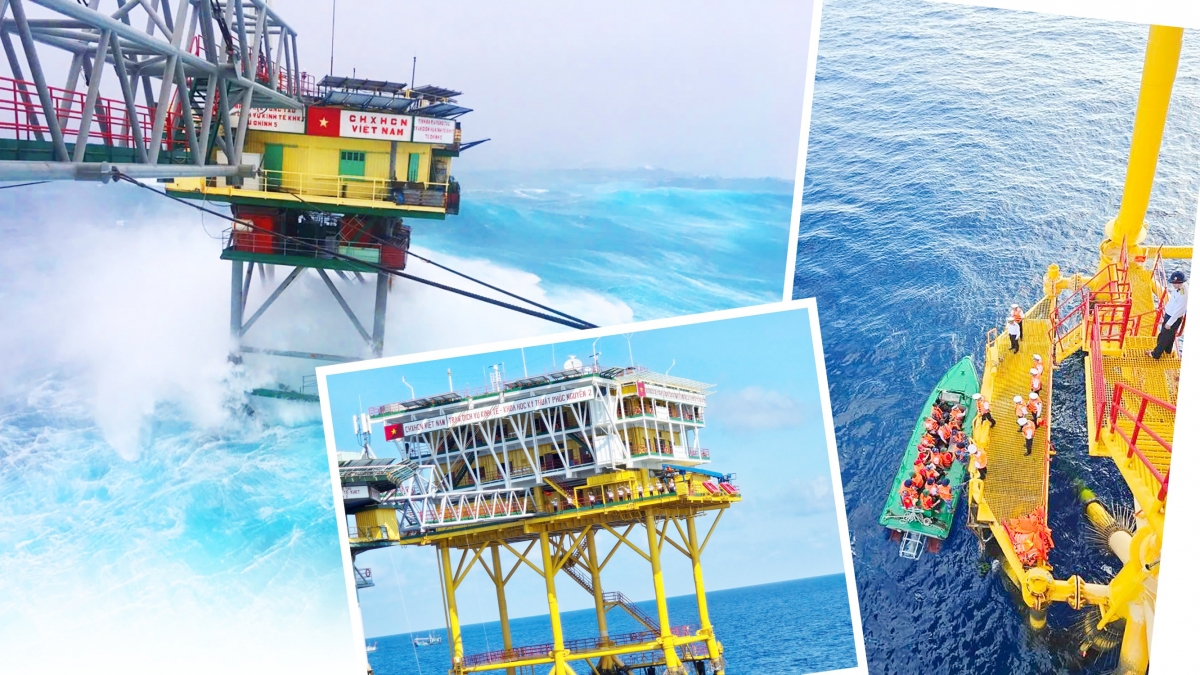Giữa trùng khơi, CBCS nhà giàn DK1 vượt khó khăn, hoàn thành tốt nhiệm vụ