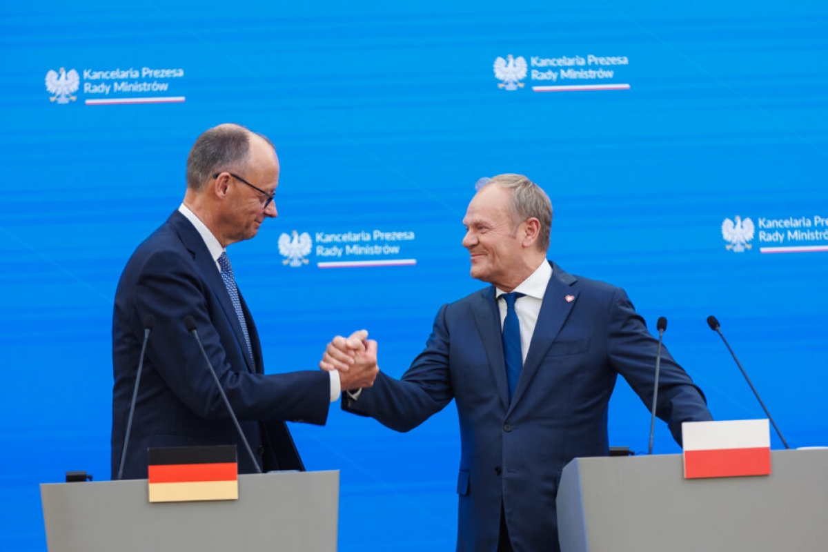 Tại Warszawa, hai nhà lãnh đạo Đức và Ba Lan đã nhấn mạnh một khởi đầu mới cho quan hệ song phương - Ảnh: Notes From Poland