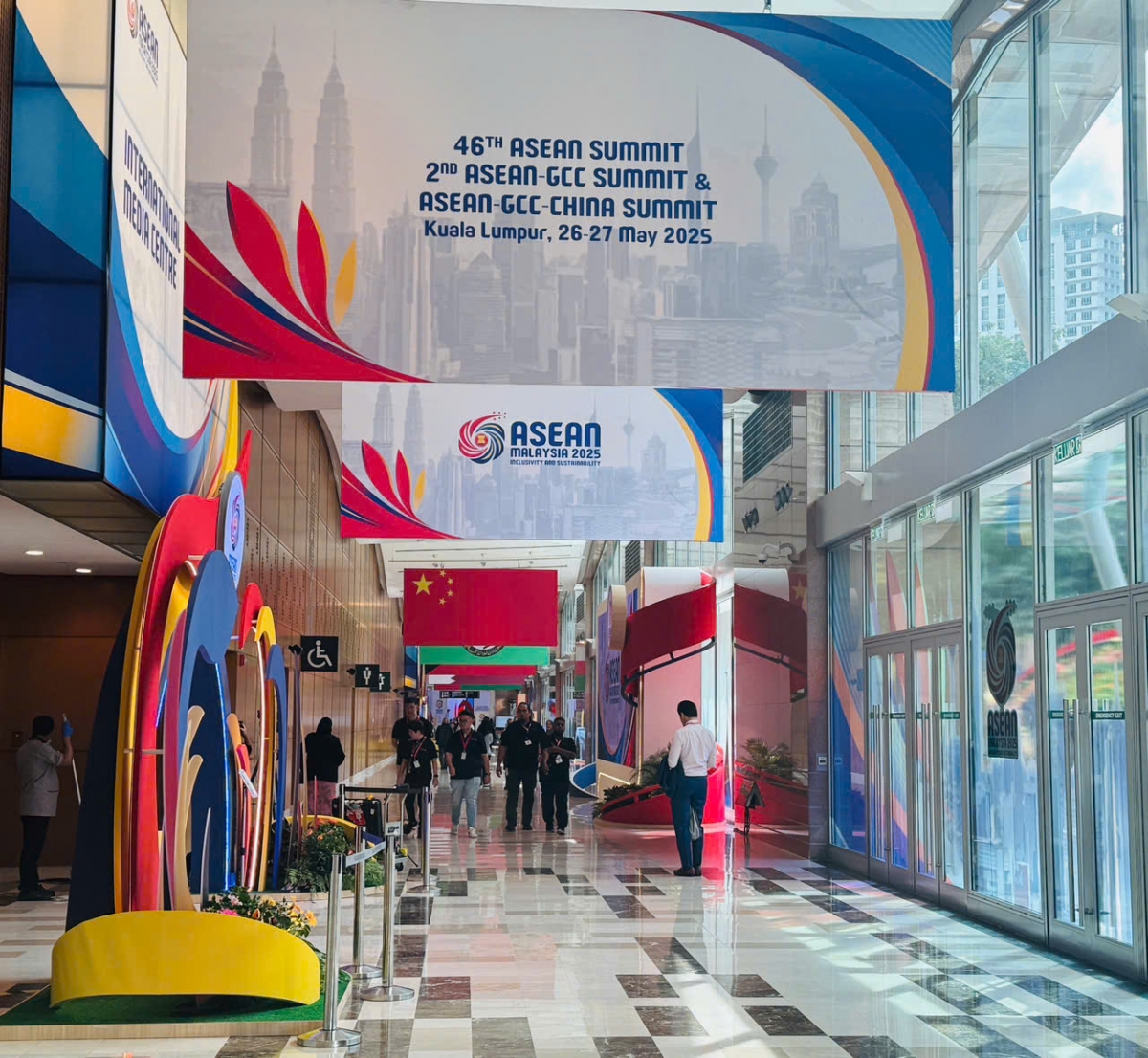 Trung tâm Hội nghị Kuala Lumpur, nơi diễn ra Hội nghị cấp cao ASEAN lần thứ 46 và các cuộc họp liên quan. Ảnh: Ngọc Diệp