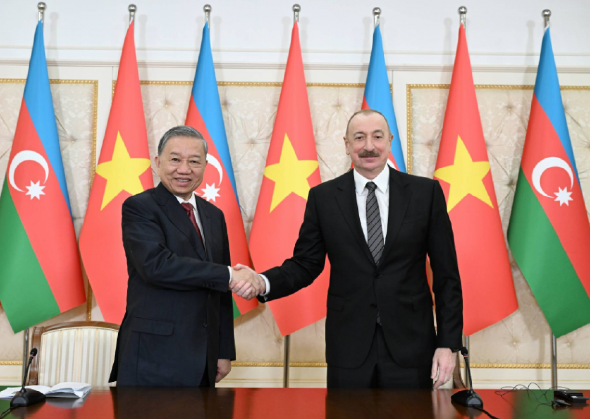 Tổng Bí thư Tô Lâm và Tổng thống Azerbaijan Ilham Aliyev