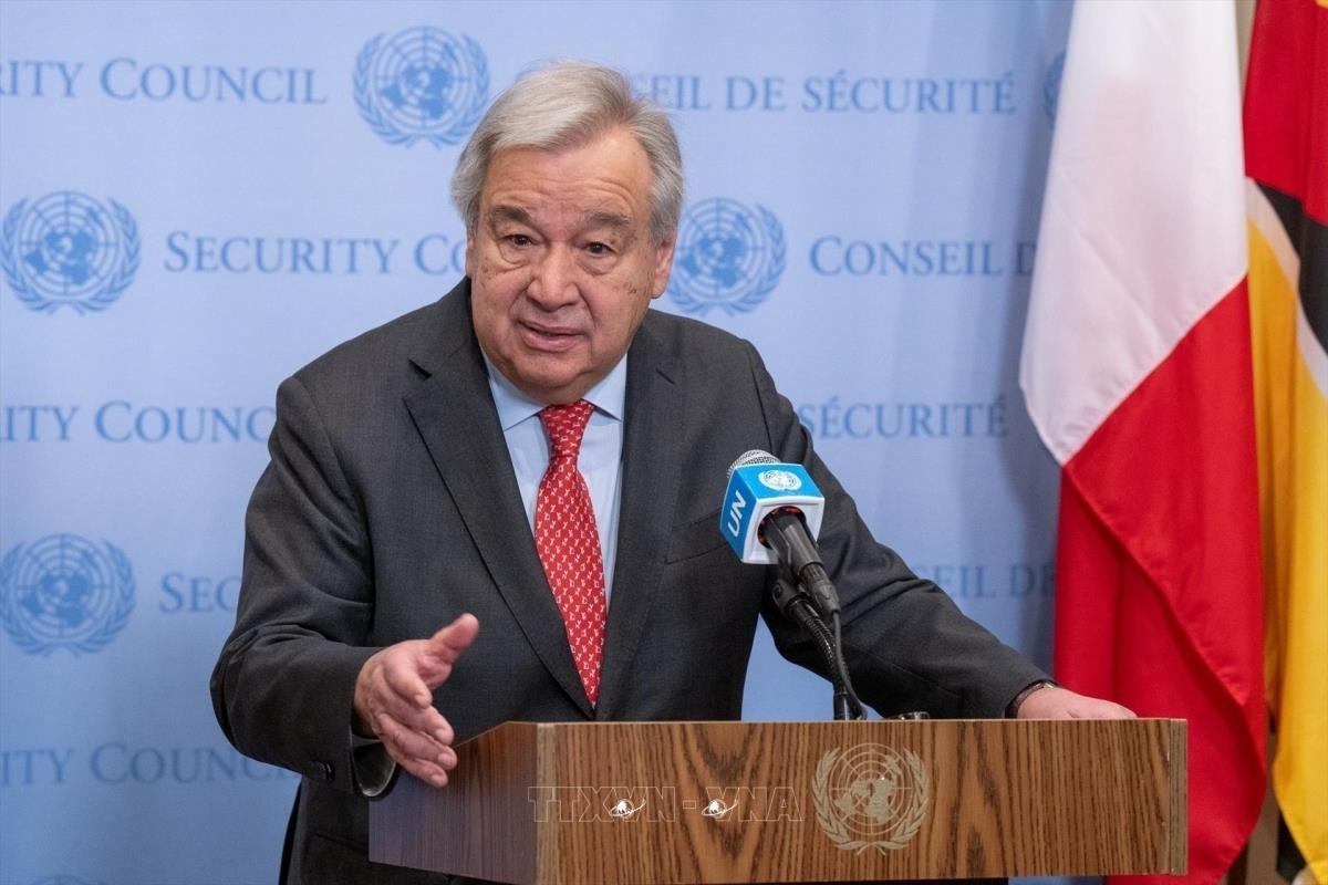 Tổng thư ký Liên hiệp quốc Antonio Guterres Ảnh: THX/TTXVN