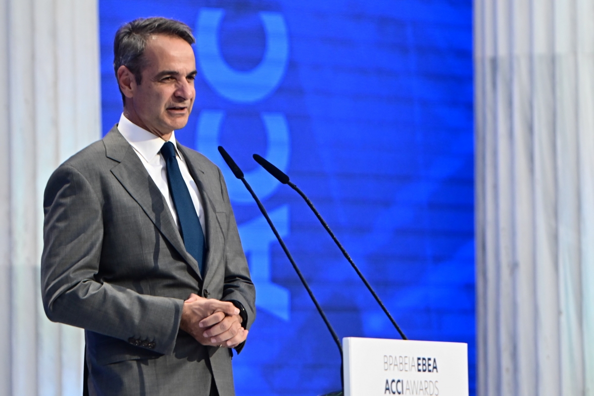 Thủ tướng Kyriakos Mitsotakis. Ảnh Tovima