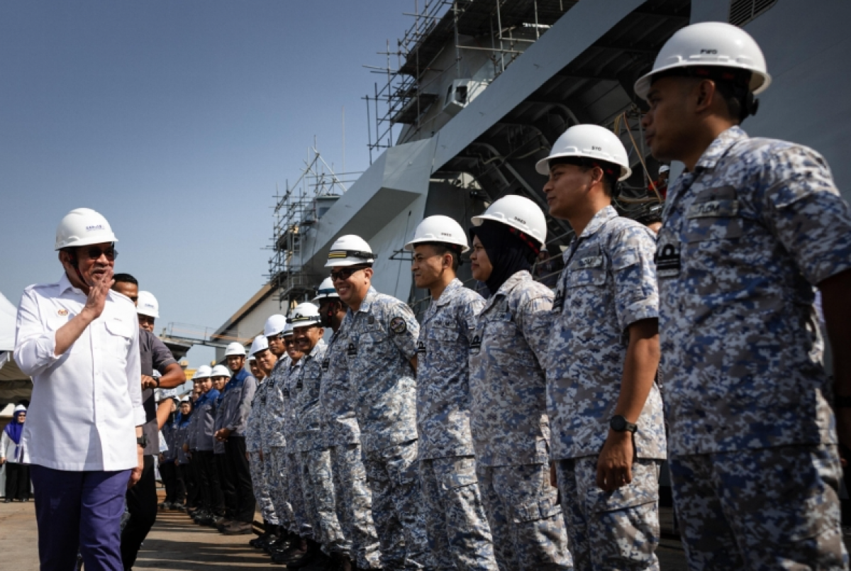 Thủ tướng Malaysia thăm căn cứ hải quân Lumut ngày 15.6_Nguồn: Bernama