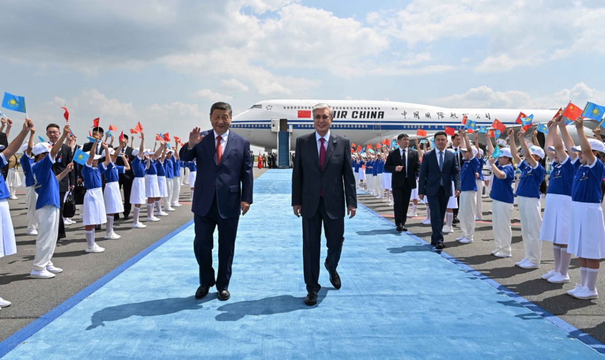 Chủ tịch Trung Quốc Tập Cận Bình đến Kazakhstan dự hội nghị thượng đỉnh Trung Quốc - Trung Á lần thứ 2. Ảnh Reuters