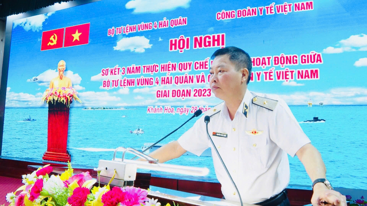 Chuẩn Đô đốc Nguyễn Anh Tuấn, Tư lệnh Vùng 4 phát biểu