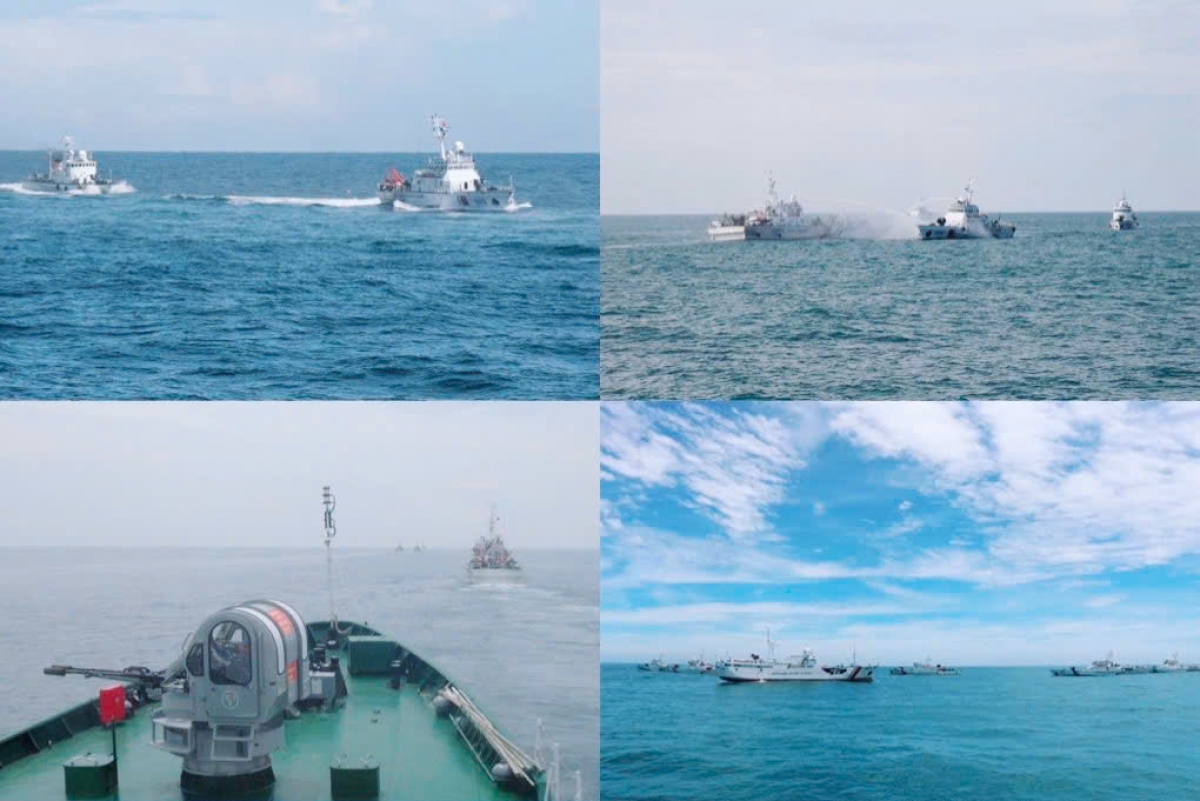 Biên đội tàu Vùng CSB2 huấn luyện trên biển