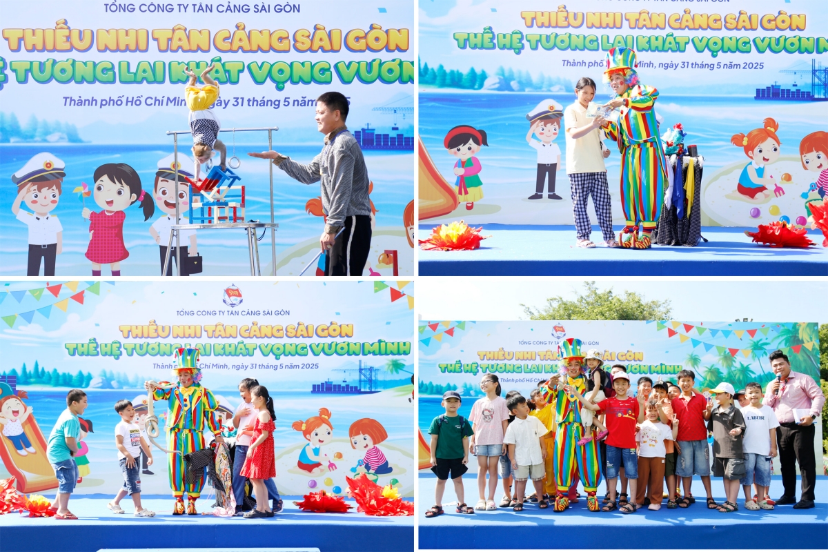 Đông đảo thiếu nhi Tân cảng Sài Gòn tham gia chương trình