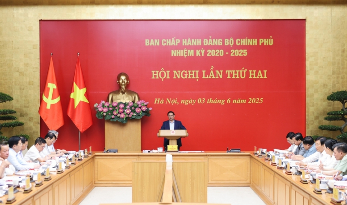 Bí thư Đảng ủy Chính phủ, Thủ tướng Chính phủ Phạm Minh Chính chủ trì hội nghị lần thứ hai Ban Chấp hành Đảng bộ Chính phủ nhiệm kỳ 2020-2025