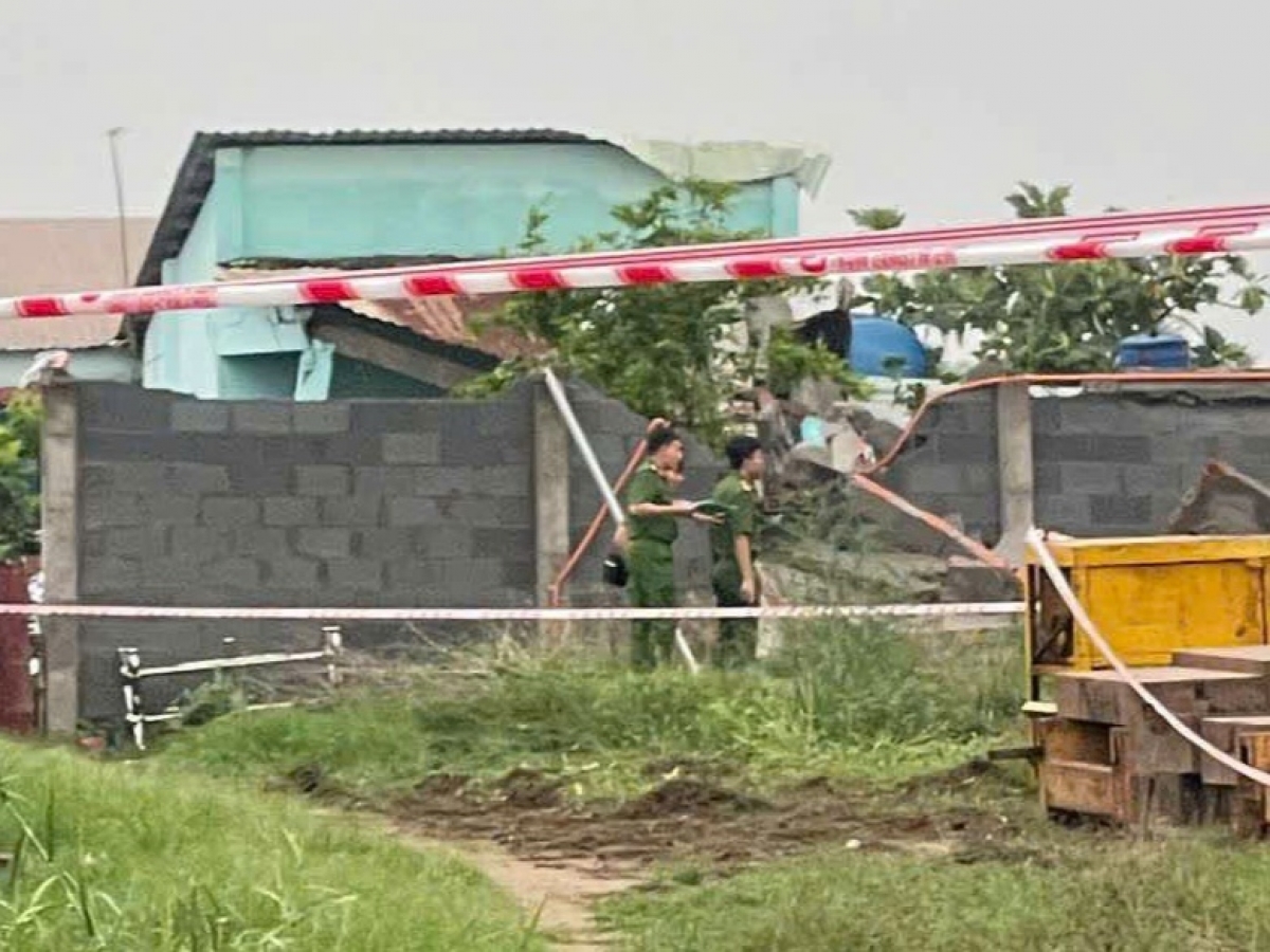 Hiện trường vụ việc. Ảnh Quang Anh