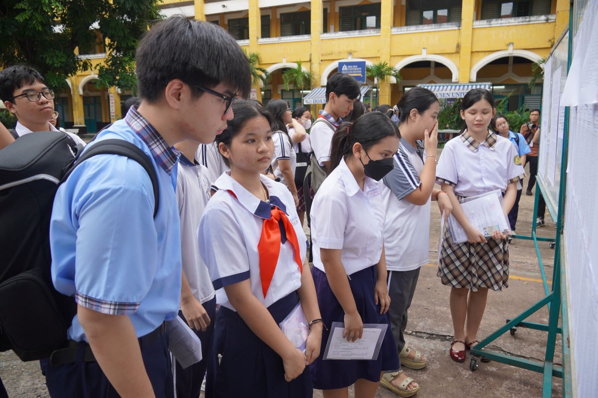 Thí sinh thi vào lớp 10 năm 2025 (ảnh: Vũ Hường)