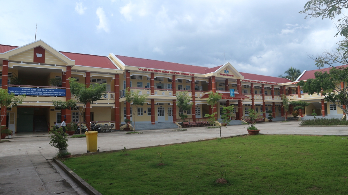 Trường học ở tỉnh Sóc Trăng xây dựng khang trang.