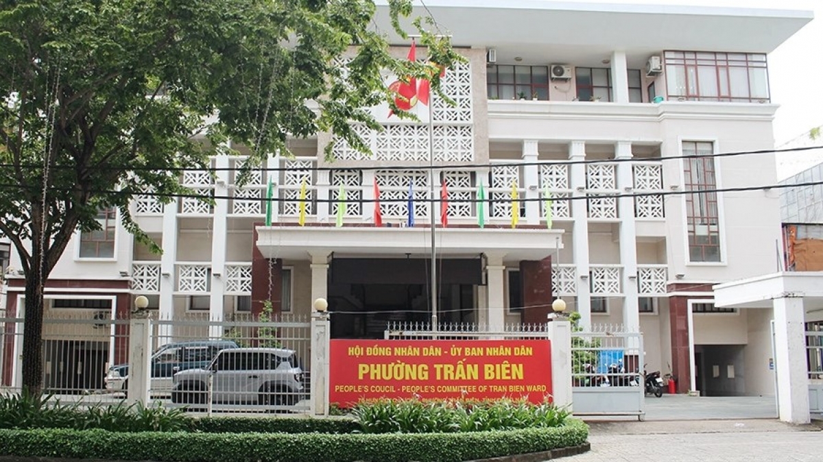 Trụ sở HĐND - UBND phường Trấn Biên (Ảnh: Khắc Thiết)
