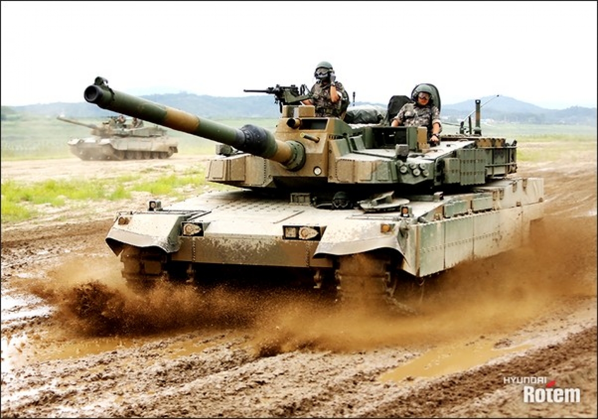 Xe tăng K2 (ảnh Hyundai Rotem)