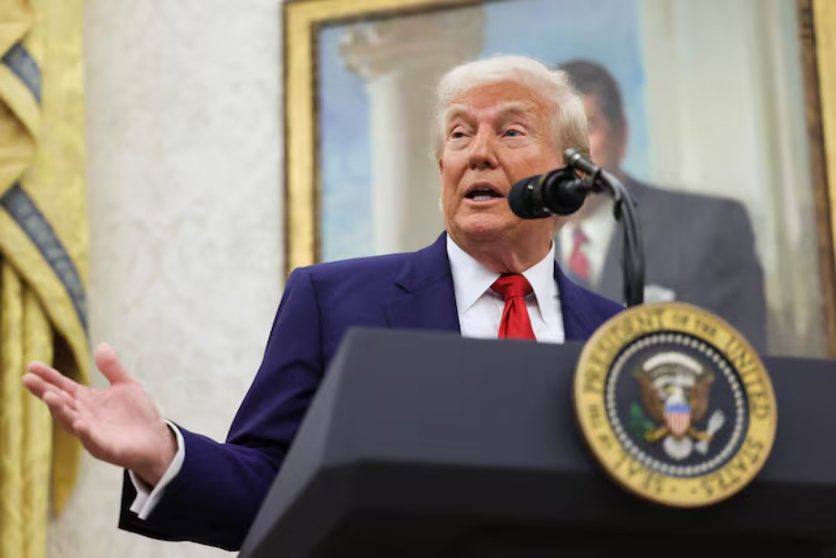 Tổng thống Mỹ Donald Trump. Ảnh Reuters