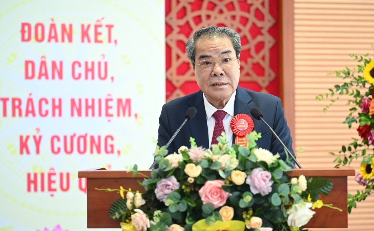Bí thư Đảng ủy, Chủ nhiệm Ủy ban Dân nguyện và Giám sát Dương Thanh Bình phát biểu