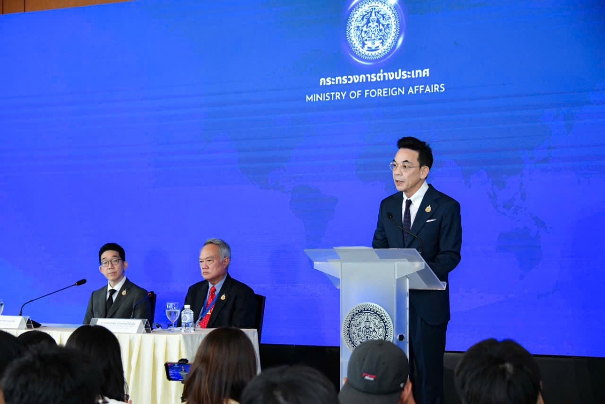 Bộ Ngoại giao Thái Lan tổ chức hợp báo hôm 16/6/2025. Ảnh: Bộ Ngoại giao Thái Lan