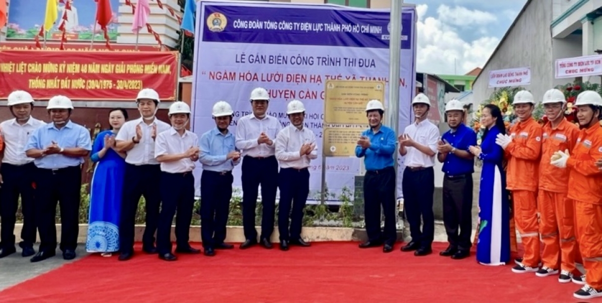 Công trình “Ngầm hóa lưới điện tại xã Thạnh An, huyện Cần Giờ” hoàn thành năm 2023