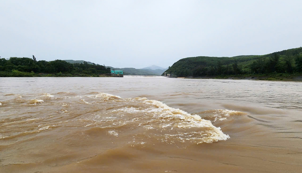 Nước các sông ở Quảng Ngãi đang lên do thượng nguồn có mưa
