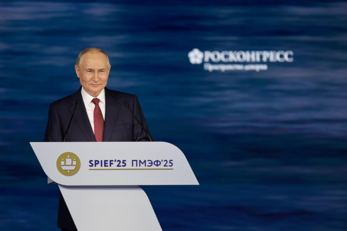 Tổng thống Nga Putin phát biểu tại phiên toàn thể