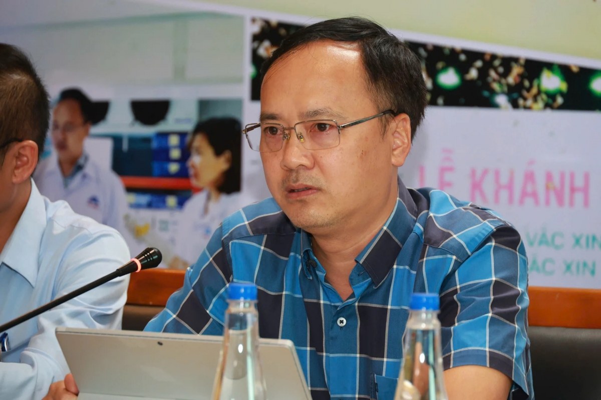 Ông Phan Quang Minh - Phó Cục trưởng Cục Chăn nuôi và Thú Y - Bộ Nông nghiệp Môi trường phát biểu tại tọa đàm