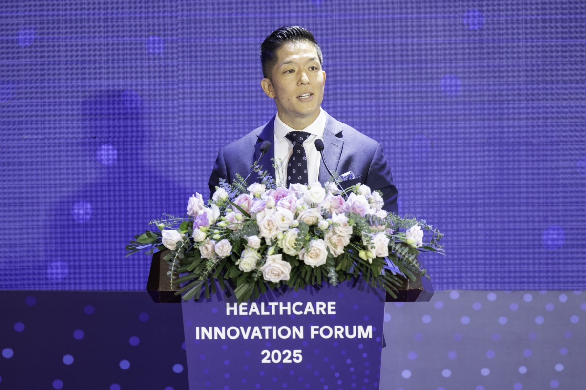 Ông Darrell Oh, chủ tịch Pharma Group chia sẻ tại Diễn đàn