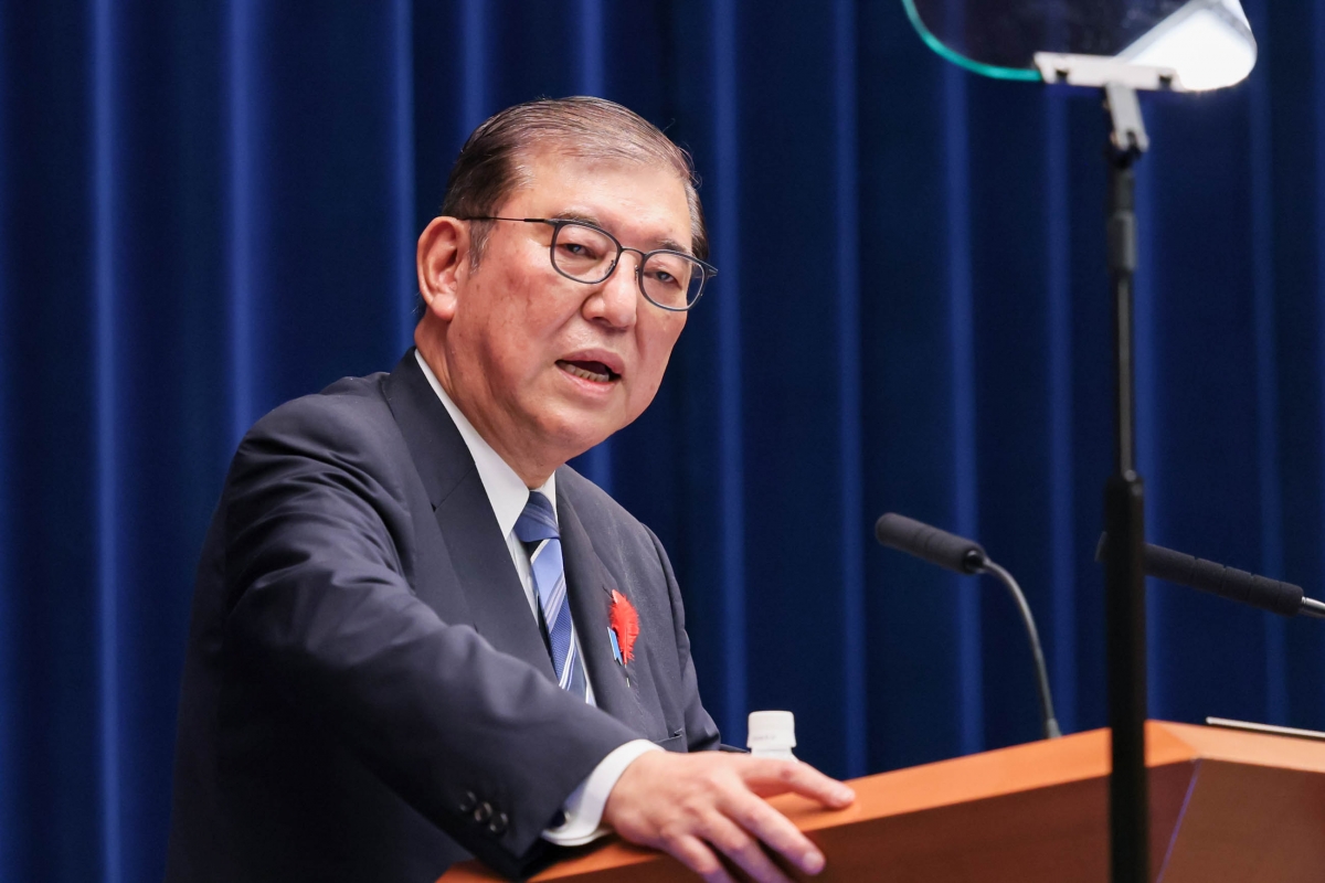 Thủ tướng Nhật Bản Ishiba Shigeru kêu gọi chấm dứt xung đột tại Trung Đông (ảnh Phủ Thủ tướng Nhật Bản)