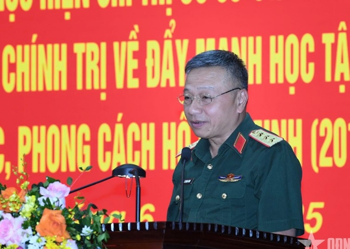 Thượng tướng Lê Quang Minh phát biểu