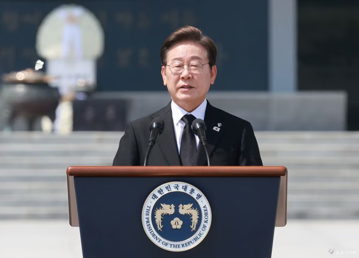 Tổng thống Hàn Quốc Lee Jae Myung (ảnh Jiji Press)