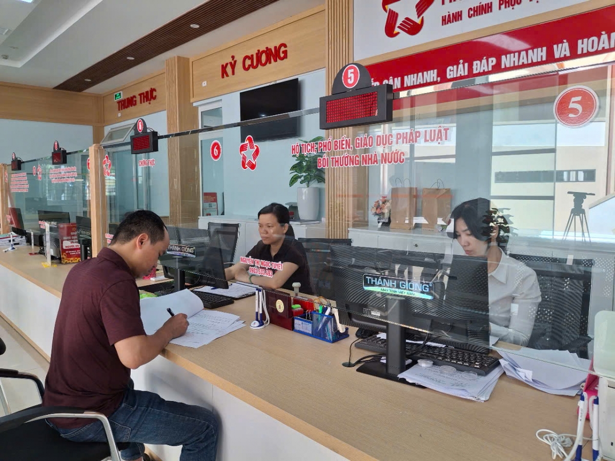 TT phục vụ hành công của quận Thanh Khê hiện tại sẽ được chuyển tiếp làm TT phục vụ hành chính công của phường mới Thanh Khê.