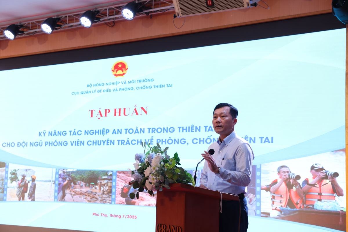 Ông Nguyễn Văn Tiến, Phó Cục trưởng Cục Quản lý đê điều và phòng chống thiên tai, Bộ NN&MT