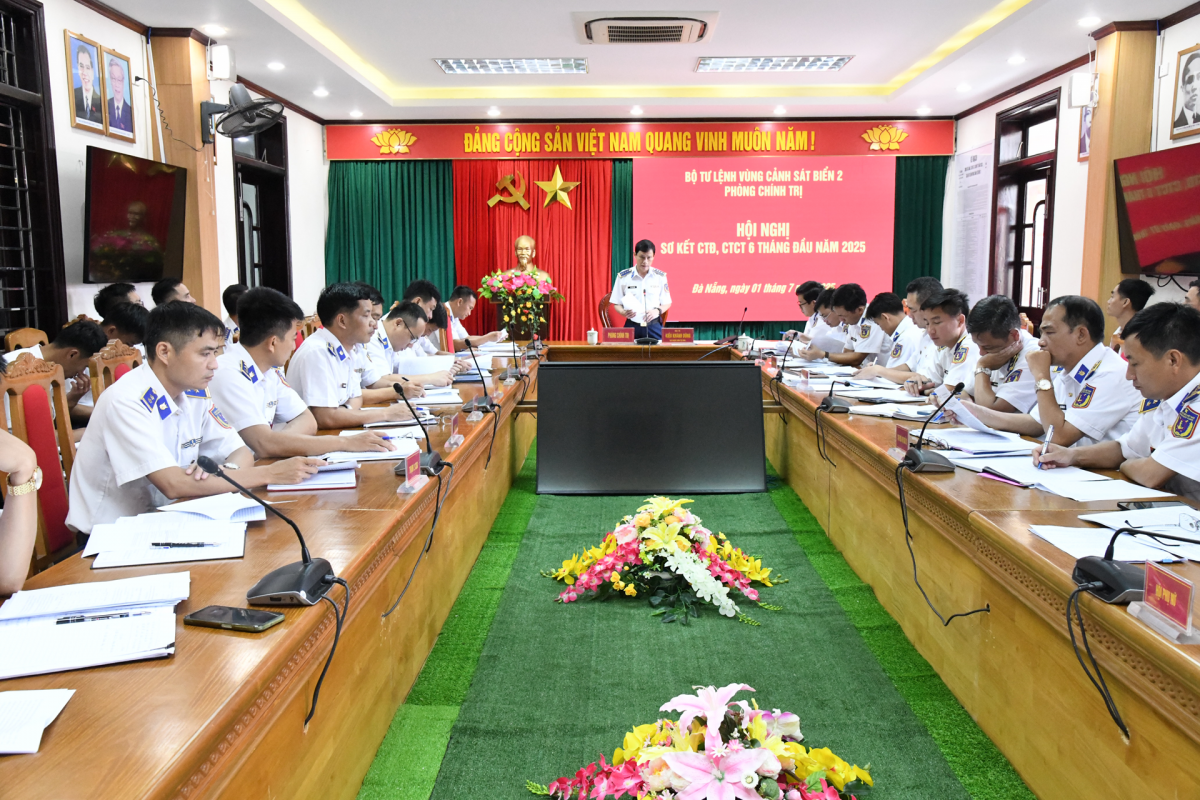 Quang cảnh hội nghị sơ kết CTĐ, CTCT 6 tháng đầu năm 2025