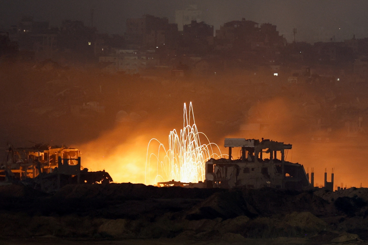 Vụ nổ ở Gaza ngày 10/7/2025. Ảnh Reuters.