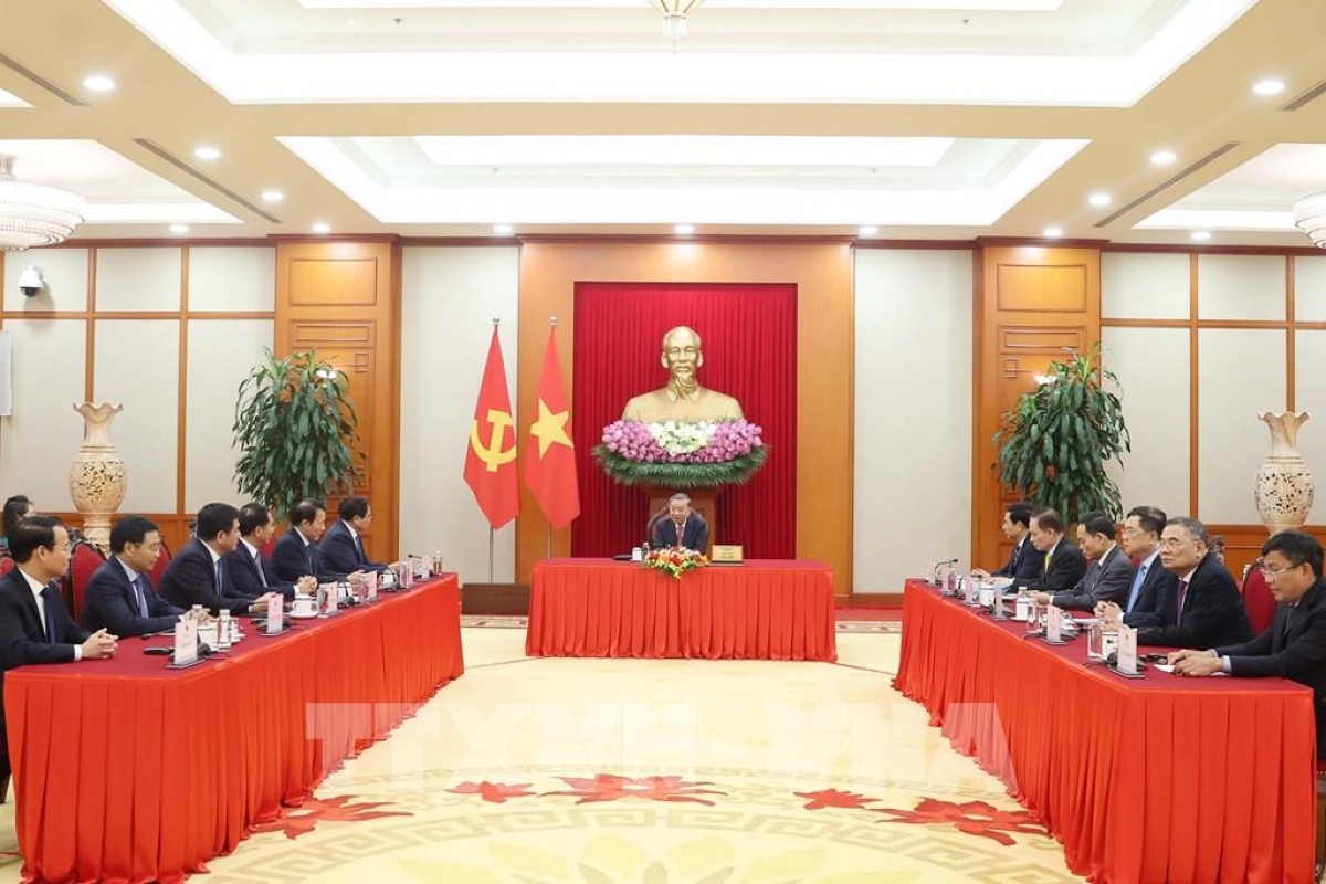 
Tổng Bí thư Tô Lâm điện đàm với Tổng thống Hoa Kỳ Donald Trump (Ảnh: Thống Nhất – TTXVN)
 