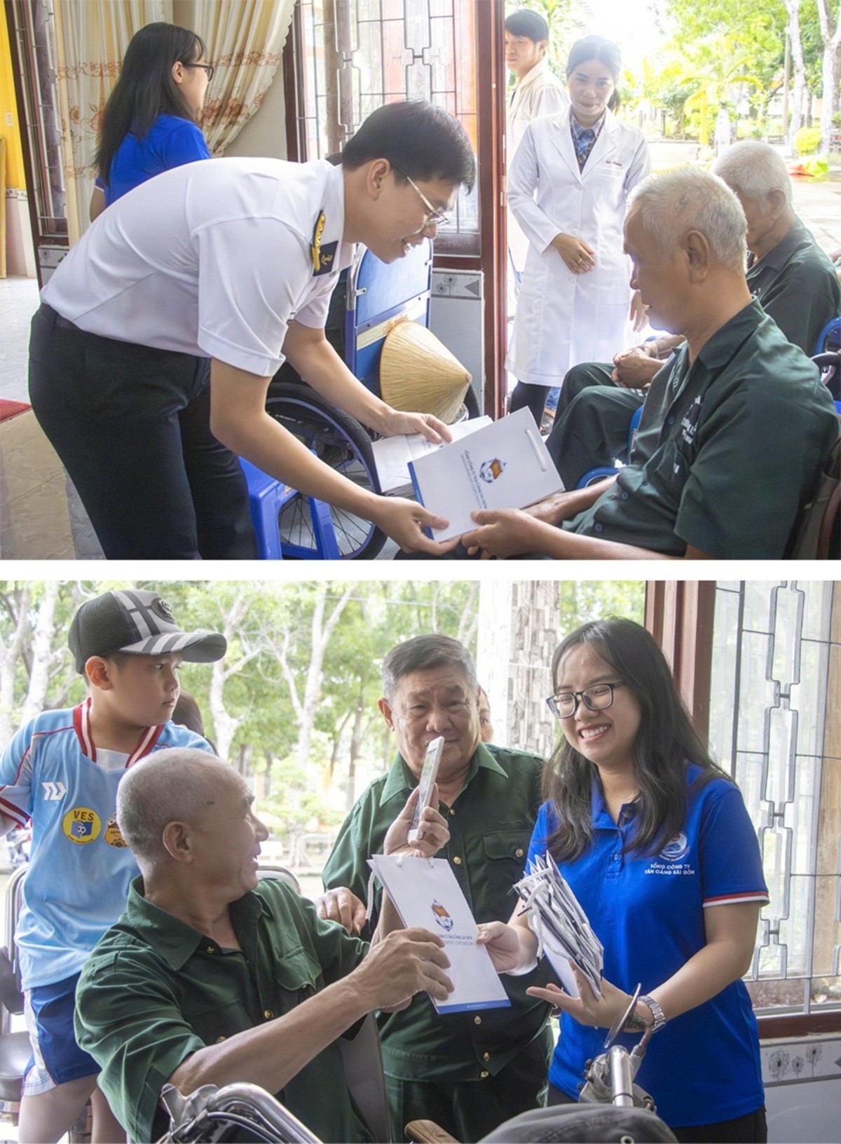 Tuổi trẻ Binh đoàn 20 tặng quà các thương binh