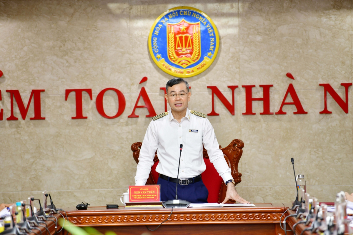 Tổng Kiểm toán nhà nước Ngô Văn Tuấn chủ trì hội nghị