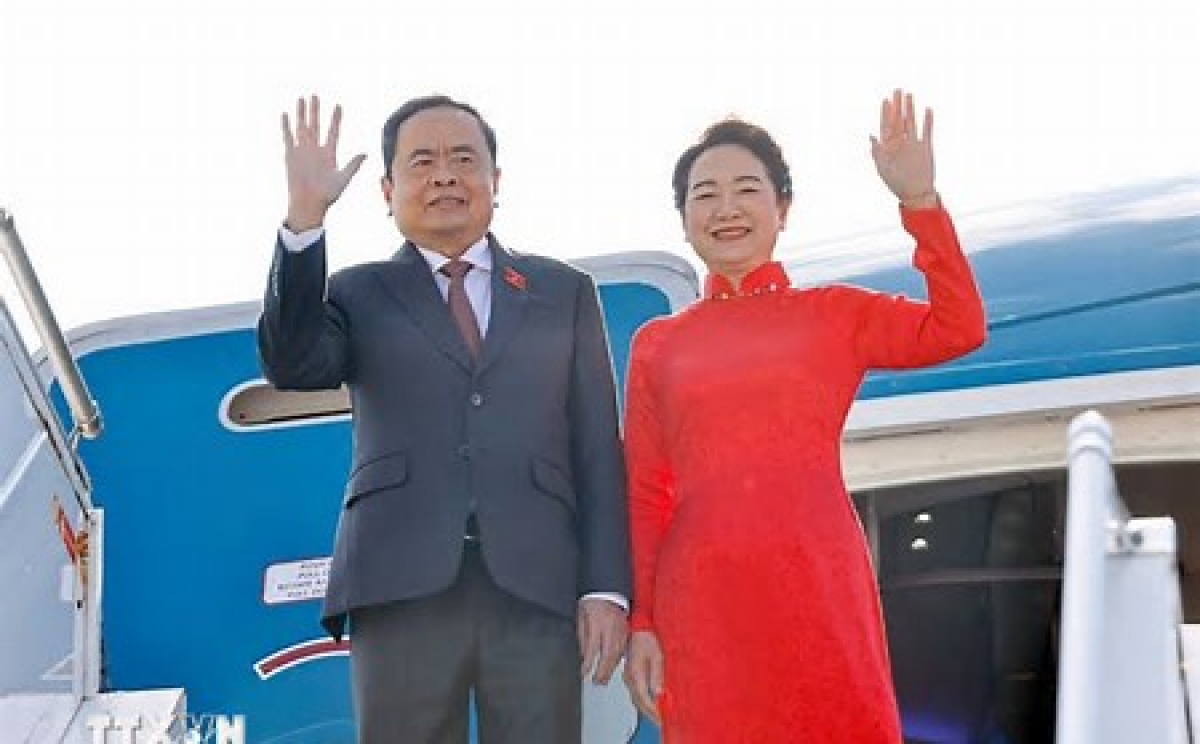 Chủ tịch Quốc hội Trần Thanh Mẫn kết thúc tốt đẹp chuyến công tác nước ngoài
(Ảnh TTX)