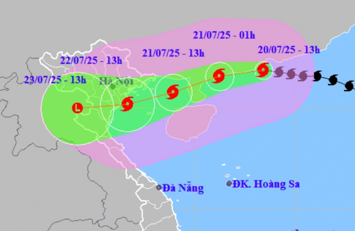 Bão số 3 đã tăng lên cấp 12, đang hướng vào ven biển Quảng Ninh - Hải Phòng