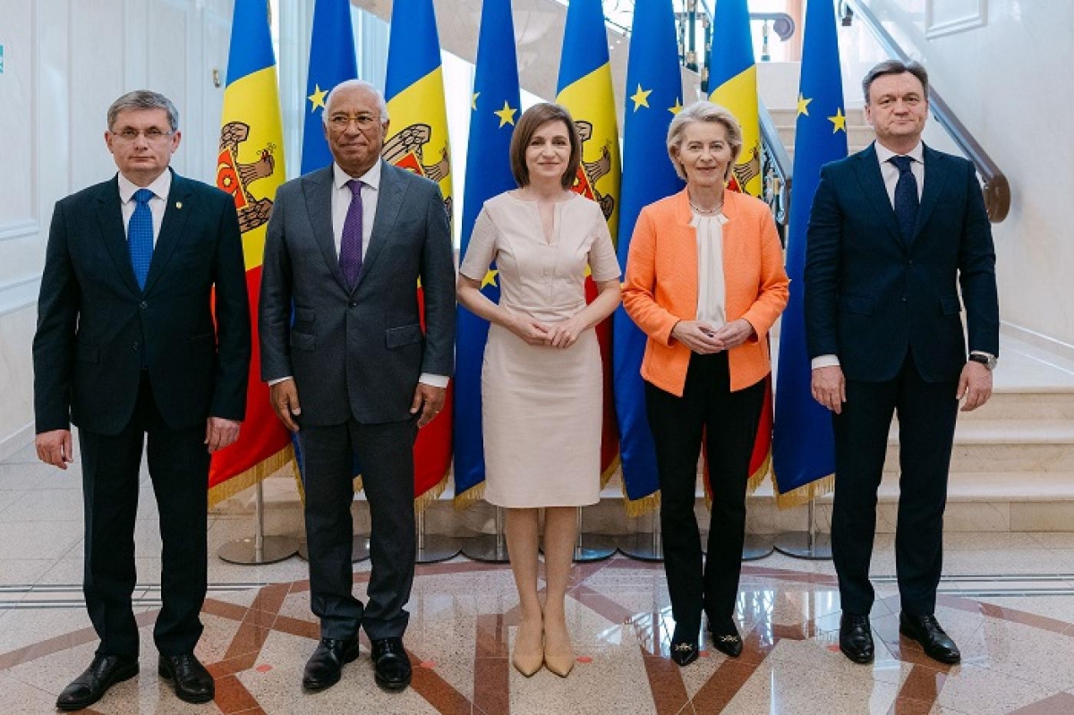 Các lãnh đạo EU và Moldova tại Hội nghị thượng đỉnh EU-Moldova ngày 04.07.25(Ảnh-enlargement.ec.europa.eu)