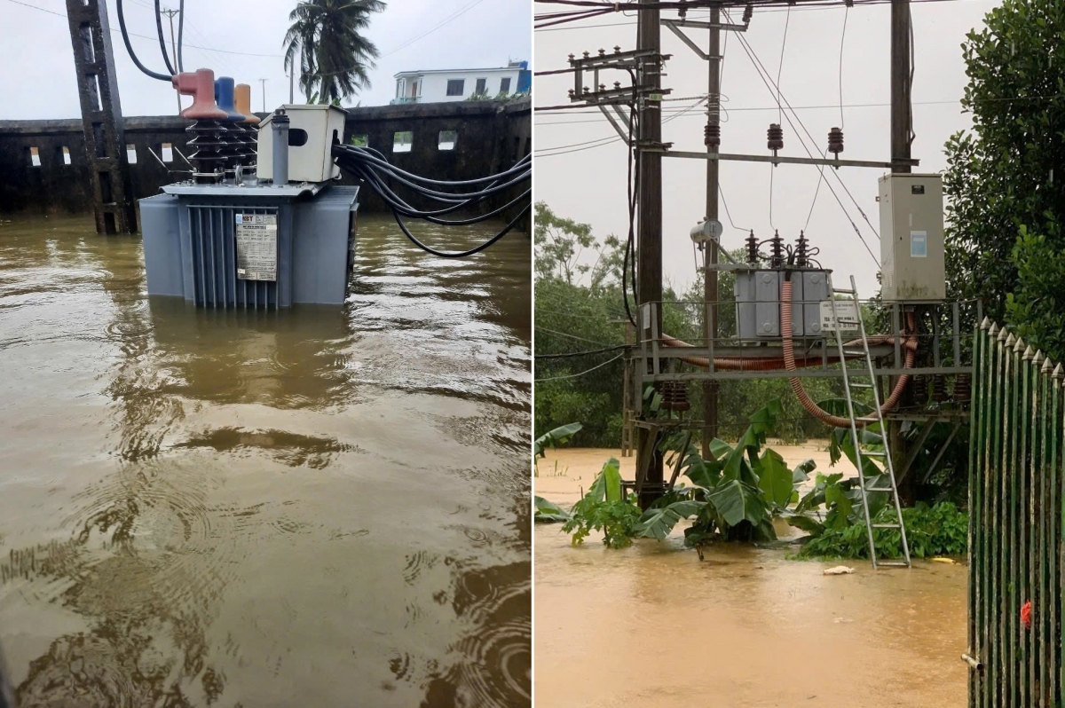 Những MBA, khu vực bị ngập ngập sâu buộc phải chủ động ngừng giảm cung cấp điện để đảm bảo an toàn