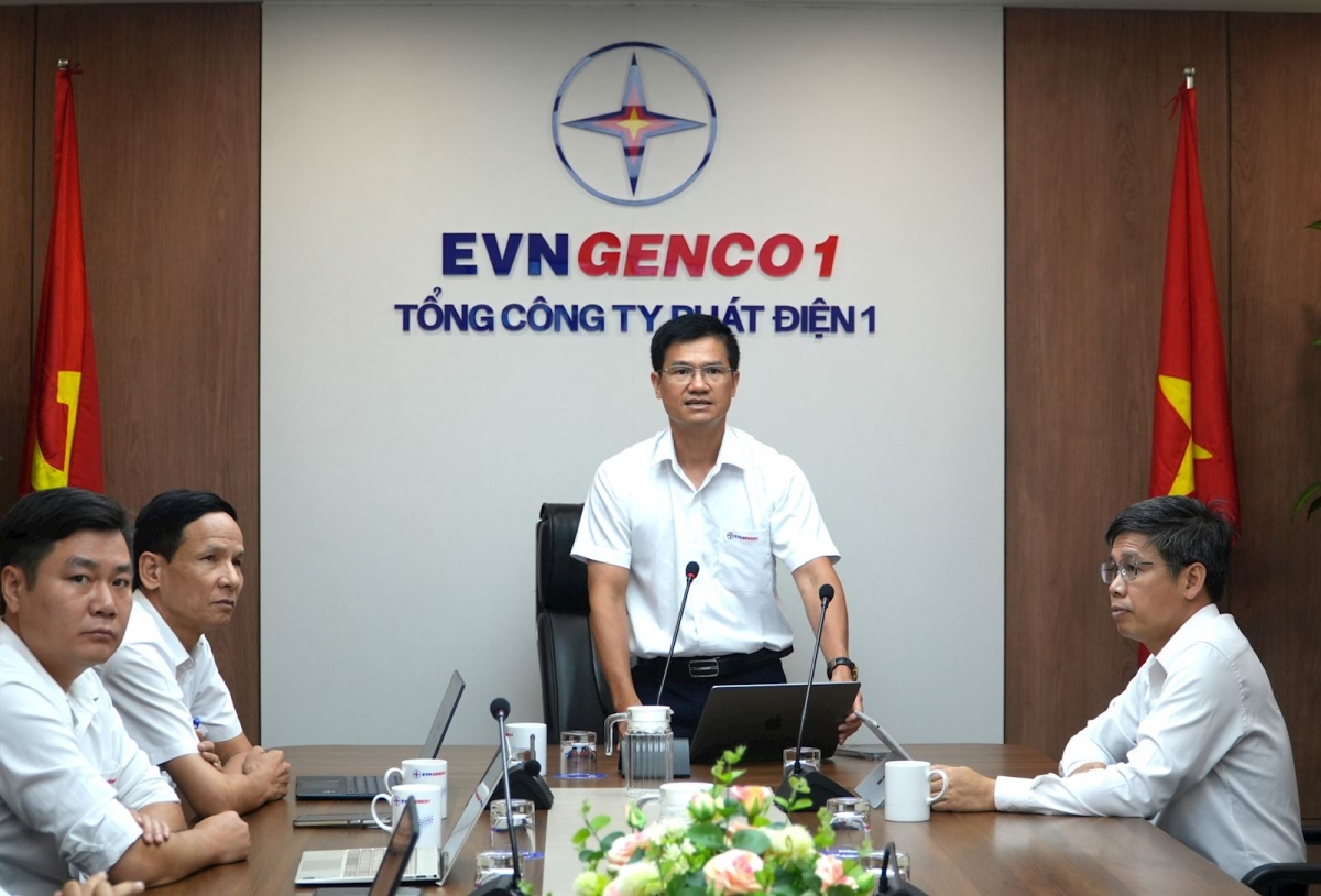 Ông Trần Nam Trung – Phó Tổng giám đốc, Trưởng Ban chỉ đạo PCTT&TKCN EVNGENCO1 chỉ đạo toàn Tổng công ty cần phát huy tối đa phương châm “4 tại chỗ”