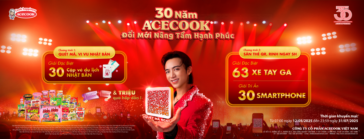 Chương trình khuyến mãi tri ân người tiêu dùng nhân kỷ niệm 30 năm