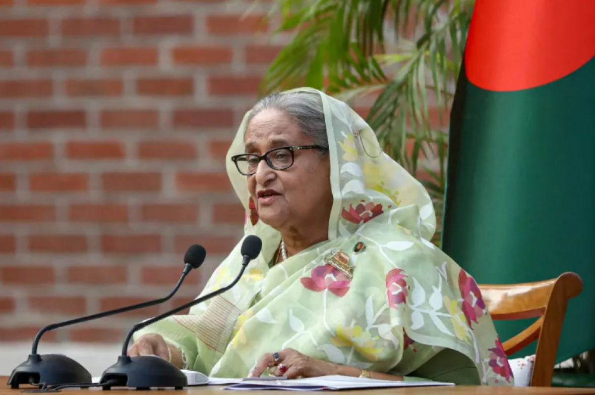 Cựu Thủ tướng Bangladesh Sheikh Hasina (Ảnh Reuters)