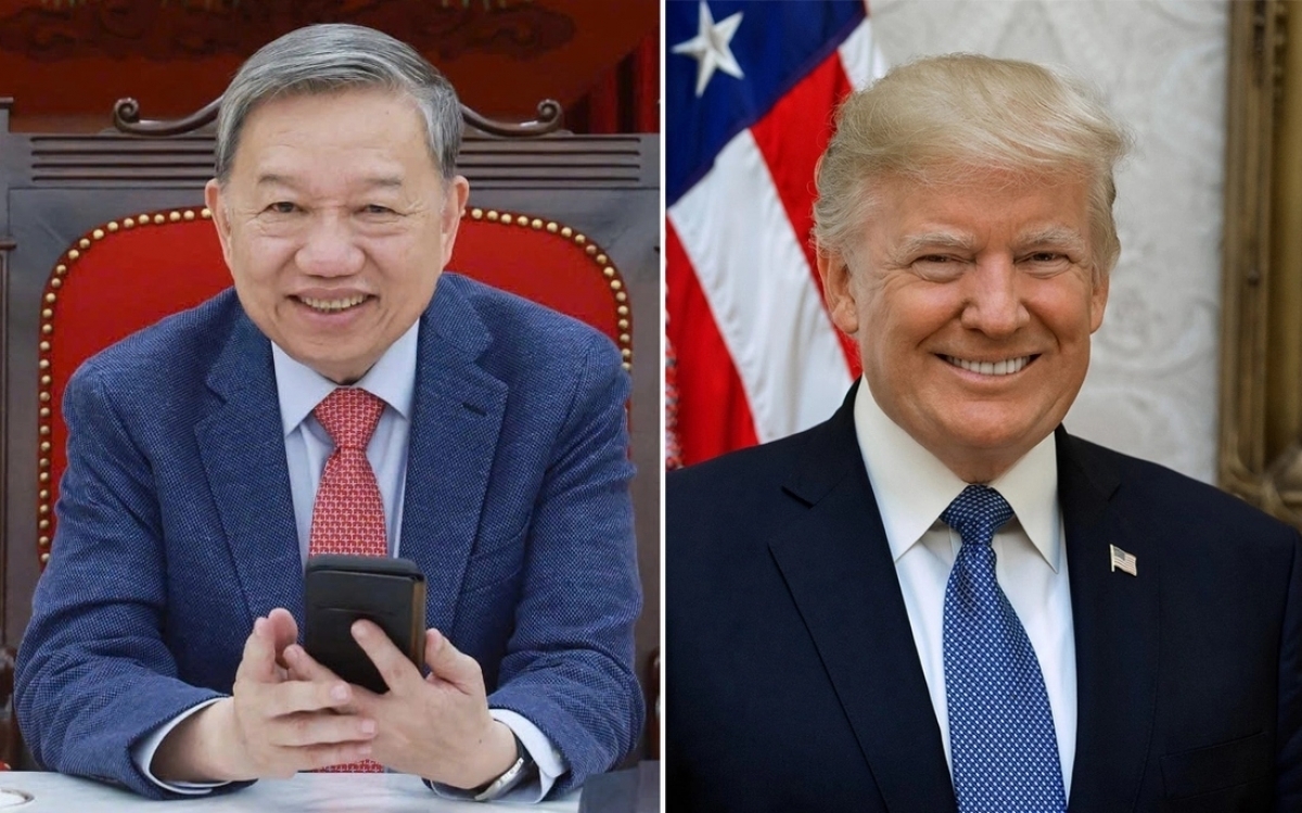 Tổng Bí thư Tô Lâm và Tổng thống Hoa Kỳ Donald Trump
 