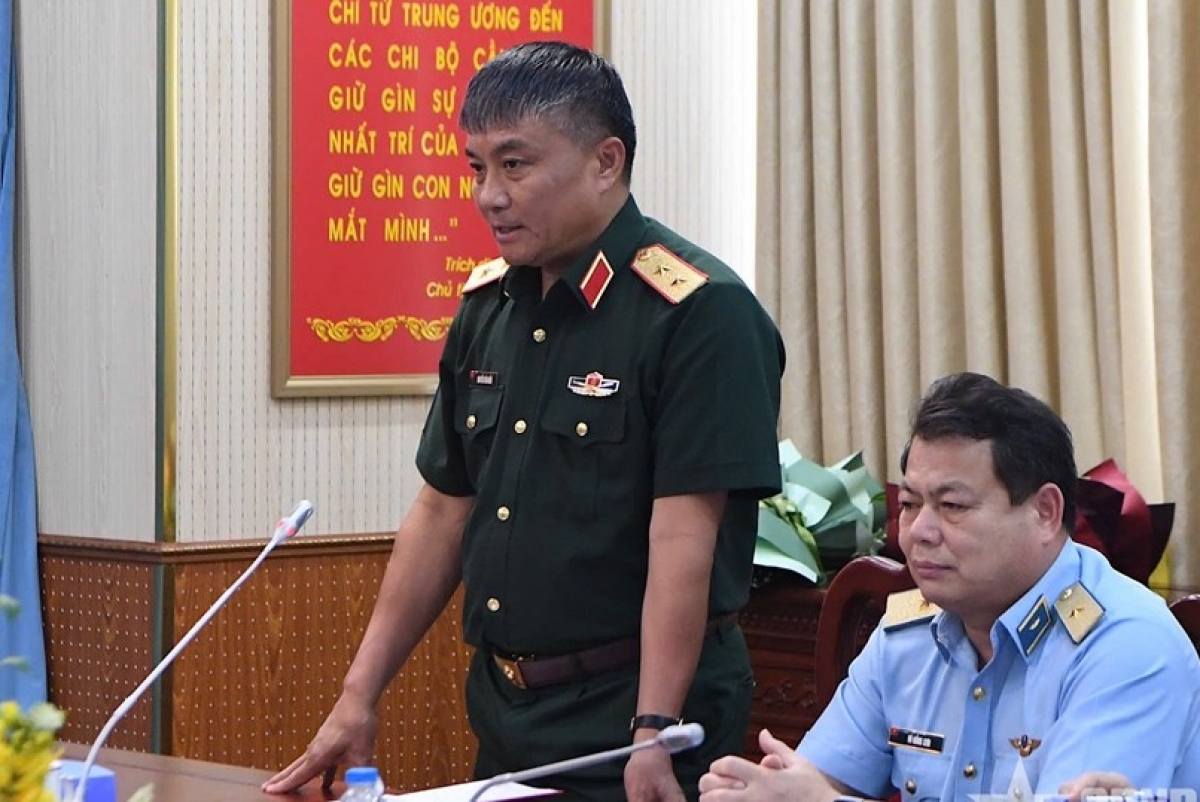 Trung tướng Nguyễn Văn Hiền phát biểu