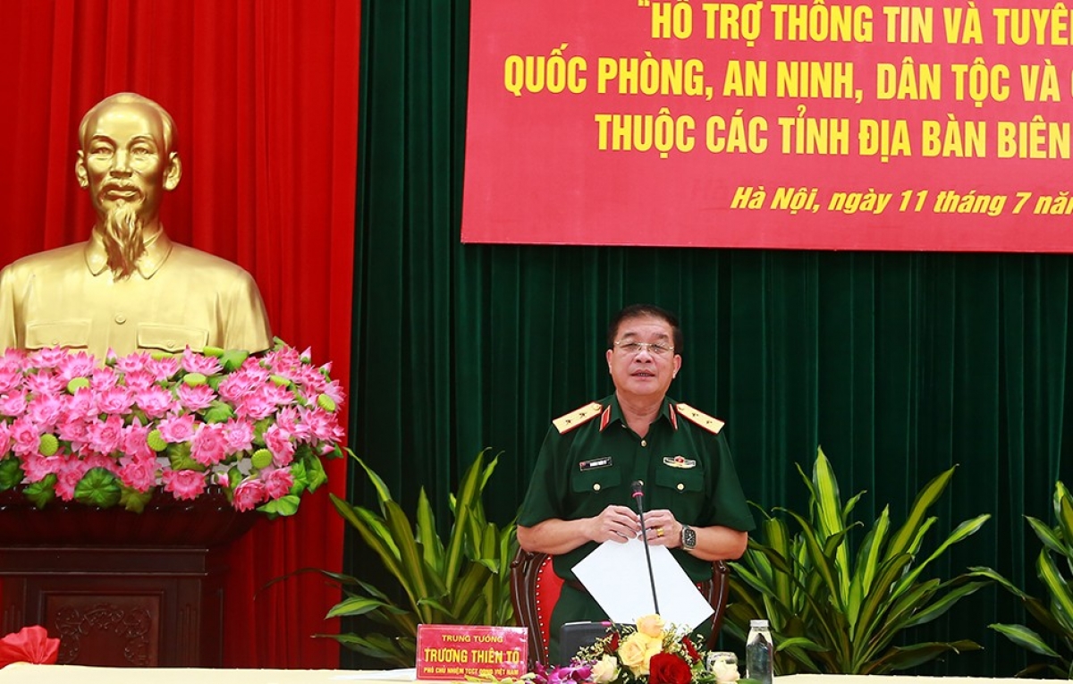 Trung tướng Trương Thiên Tô phát biểu